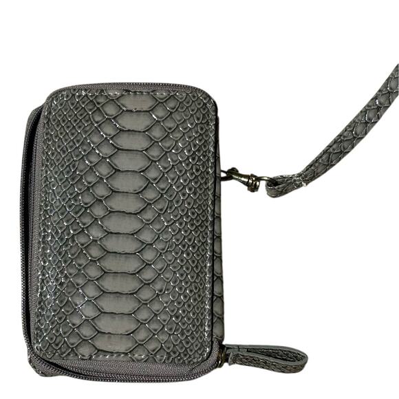 Y2K Gray Faux Snakeskin Wallet - Picture 9 of 9